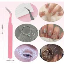 AIBEE Face Gems 1792pcs Self Adhesive Face Jewels, 3/4/5/6mm Gem Stickers Gems Stick On Crystal Rhinestone Stickers For Face Eye Body Hair Nails Make Up And Craft DIY With Pick-Up Tweezer - 珍珠 - 查看 5