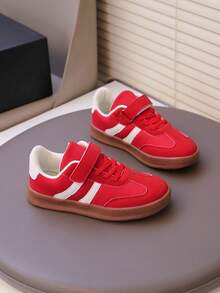 新款时尚男女儿童运动休闲运动鞋，百搭鞋 - 紅色 - 查看 5