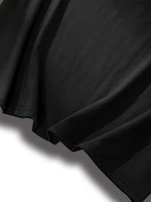 Camiseta Navideña Divertida de Esqueleto Bailarín para Hombre - Manga Corta Negra, Cuello Redondo, Camiseta Gráfica Festiva con Gorros de Papá Noel y Luces, Perfecta para Regalos de Verano y Navidad, Camisetas de Navidad, Camisetas Divertidas para Hombre, Camisetas Gráficas para Hombre, Camisetas Divertidas para Hombre, Camisetas para Hombre - Negro - Ver 3