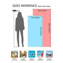 1pc Green Simple Striped Beach Towel, Extra Large Quick Dry Absorbent Anti-Sand Bath Towel For Beach, Travel, Swimming Pool, Yoga, Gym, Sports, Vacation Essential (Single-Sided Printing), Beach Accessories, Pool Float - Green - View 3