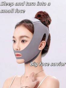 1Pc Women's Gray/Pink//Night Bandage Mask For Everyday Wear. This Seamless V-Shaped Sleep Mask Is Perfect For Use Both While Sleeping And Relaxing At Home. You Can Wear It While Watching TV, Working Out Or Having Fun.