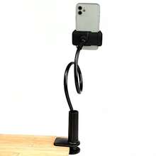 YQQ WANBY Phone Holder Bed Gooseneck Mount Mobile Phone Holder Table Stand Flexible 360° Rotation Cell Phone Clip Holder Lazy Bracket Mount For All Smart Phone MicrophoneWB - 黑色 - 查看 4