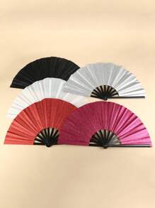 Large Glitter Fan For Line Dancing, Folding Fan,Women Hand Fan Retro Spanish Style Folding Hand Fan,13-Inch Boots On The Floor, Folding Hand Fan For EDM, Music Festival, Hot Flashes, Party, Decoration,Weddings And Dance Parties,Teacher's Day, Wedding Season, Graduation Season, Gifts For Family And Friends