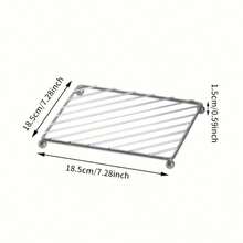 1pc/2pcs Square Heat Resistant Placemat - Coffee Table Mat, Coaster, Desk Pad, Practical Storage Rack Universal Partition Tabletop Mat, Suitable For Kitchen And Dining Room, All Season Daily Use