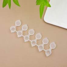48pcs 3ml 5ml Empty Airbrush Paint Cups With Lids, Mini Paint Containers, 6 Connected Airbrush Paint Boxes, 3ml & 5ml Airbrush Paint Cups, Suitable For School Art And Craft Projects, School Supplies, Back To School