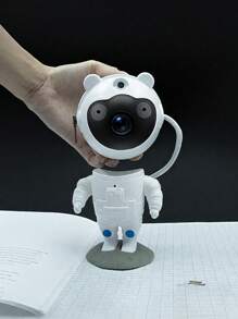 1PC Astronaut Starry Sky Projection Light Cute Shape Multiple Nebula Effects Remote Control Operation Atmosphere Creation Creative Ornament Bedroom Decoration Festival Gift Starry Sky Experience Personalized Design Multi Scene Application Romantic Atmosphere Fun Projection Lovely Appearance Immersive Experience