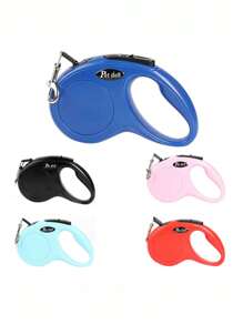 1pc 3 Meters/5m Retractable Pet Dog Leash For Medium Small Dogs, Multiple Colors Available
