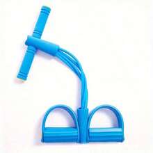 Fitness Sit-Up Exercise Equipment Pedal Resistance Band Elastic Pull Rope For Home Gym Yoga Workout Multifunction Pedal Arm Leg Trainer Slimming Bodybuilding Abdominal Training - 藍色 - 查看 3