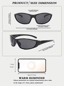 Millennium Futuristic Style Oversized Fashion Fashion Glasses