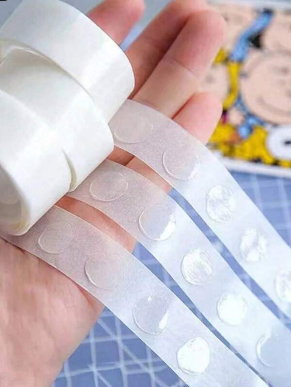 100pcs/Roll Double-Sided Adhesive Balloon Stickers For Wedding Decoration And Props