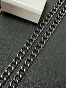 女士包袋配件金属链条肩带 - 钱包手提包单肩斜挎包链条 - 槍色 - 查看 5