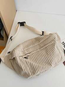 1 pieza Bolso bandolera para hombre: Bolso versátil minimalista unisex - Bolso de gran capacidad para el pecho de hombre - Mochila de marca de moda japonesa - Bolso de cintura/bandolera para estudiantes - Multicolor - Ver 17