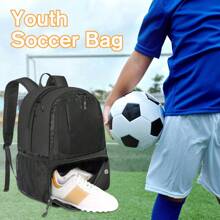 New Large Capacity Detachable Ball Compartment Basketball Bag, Multifunctional Student Outdoor Sports Training Bag, Portable Soccer Ball Bag