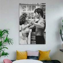 1 件复古风格帆布墙画 - 《辣身舞》电影海报印刷无框墙画，极简主义房间装饰，卧室、客厅、走廊、浴室的理想礼物 - 现代墙面装饰 - 彩色 - 查看 8