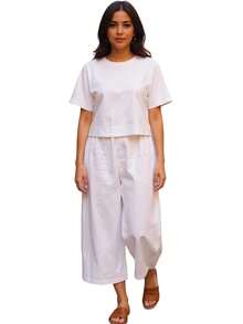 Women Two-Piece Outfits - White - View 8