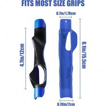 050Golf Grip Trainer,Golf Grip Training Aid,Golf Swing Trainer Correcting Left And Right Hand Positions,Helps Train Correct Hand Position-1 - Blue - View 2