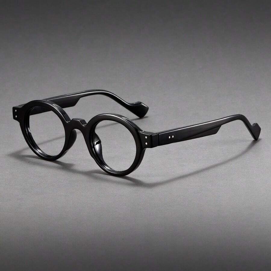 Vintage Style Oversized Round Fashion Glasses, PC Frame, Lenses, Plain Eyewear For Men And Women - Multicolor - View 1
