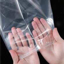 1pack 10pcs Multi Functional Transparent Plastic Sealed Bag, Zipper Style Storage Bag For Clothes, PE Packaging, Self Sealing Bag - Clear - View 7