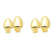 1pc 3 Pieces Set Double-Sided Hiphop Grillz Teeth Cover, Unisex Fashion Street Party Jewelry Accessory - Hip-hop Style - View 8