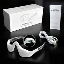 Red Light Theraphy 3D Eye Beauty Instrument Micro-Current Pulse Eye Relax Eye Massager Anti Eye Fatigue Electric Eyes Massage Beauty Remove Anti Wrinkle Eye Relaxtion Reduce Wrinkles And Dark Circle Remove Eye Bags Massager Beauty Tool Under-Eye Glasses Massager Women Gifts