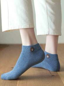 10 Pairs Of Random Multi-Color Spring And Summer Cartoon Bear Campus Party Fashion Ladies Socks