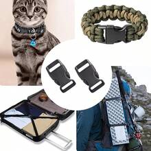 50pcs Mixed Color 3/8" Curve Contoured Side Release Buckles, Assorted Paracord Bracelet Accessories For Parachute 550 Cord Bag Straps Backpack - 3/8" Curve Contoured Side Release Buckles - View 10