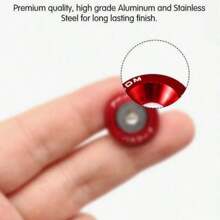 10Pcs/Set Bumper Fende Washers Engine Bay Dress Up Bolts Fasteners M6 JDM Fende Washer Kit-Red