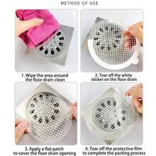 10pcs Disposable Shower Drain Covers Bathroom Hair Catcher Sink Filter Stopper Kitchen Drain Cover Accessories