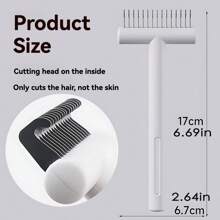 Cat Self Grooming Comb, Cat De-Shedding Tools, Undercoat Deshedding Rake, Deshedding Brush, Dog Undercoat Brush, Detangling Comb, Fur Removal Brush - Gently And Effectively Removes Loose Undercoat Hair, Suitable For Cats And Small To Medium Dogs