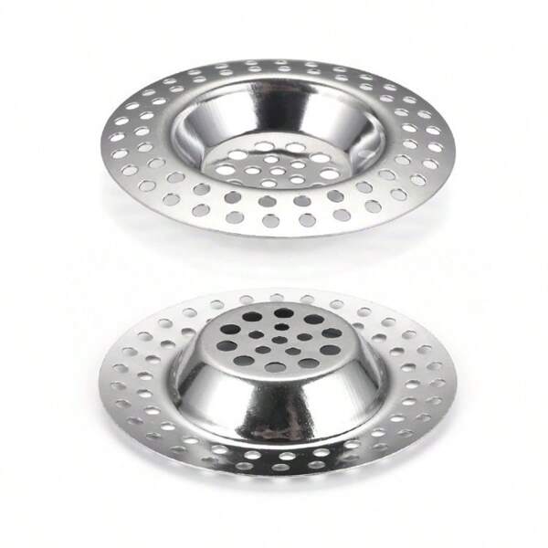 Afvoerzeef voor badkamer met diameter van 7,3 cm, anti-verstoppingsdeksel van roestvrij staal, gootsteenfilter