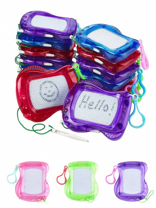 1pc Mini Drawing Board Keychain Magnetic Doodle Board Set With Pen Erasable Doodle Toy Painting Sketchbook, Keychain Accessories, Cute Keychain, Can Be Used As A Keychain To Hang On Backpacks, Car Keys And Keys. Car Accessories Goth Y2k