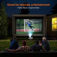 Portable Mini Projector, 1080P Input Support For HDTV, Support Wired Mirroring, Manual Trapezoidal Correction, USB Media Playback, Compact Design For Bedroom, Office And Travel,The Best Gift For Friend. - UK Plug(220-240V) - View 7