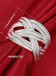 1 Pieza Anillo elegante para mujer para boda, compromiso, fiesta, joyería, regalo del Día de San Valentín