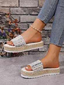 2025新款麻绳底舒适防滑拖鞋