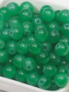 100szt 8mm Przezroczyste szklane koraliki do tworzenia biżuterii DIY Bransoletka Naszyjnik