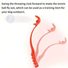 1 pieza Palo de juego con pelota para mascotas, juguete interactivo de entrenamiento de perros con pelota de tenis