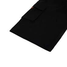 Nike 青少年男童休闲街头抽绳腰部翻盖口袋工装短裤，夏季 - 黑色 - 查看 4