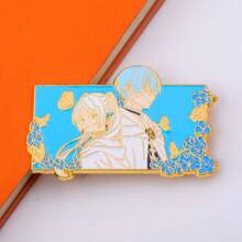 1 Stück universelle Anime-Film Cosplay Trauerbegleiter Frilish Emaille Metall Anstecknadel, dekoratives Accessoire für Tasche/Kleidung, Valentinstag Geschenk für Paare