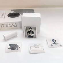 Mini Printer With Non Adhesive Paper, Wireless Thermal Printer Sticker Machine Suitable For Schools, Printing Photos, Study Notes, Scrapbooks, Diaries, Birthday Gifts