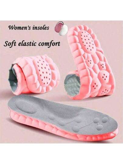 Semelles intérieures de sport à haute élasticité et absorption des chocs, convenant aux hommes et aux femmes. Semelles en mousse à mémoire de forme ultra-confortables pour hommes et femmes - anti-odeur, absorbantes, avec massage pour la course, les sports et le port quotidien - respirantes et solution de soins des pieds
