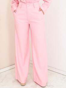 SHIRT AND PANTS SET - 粉色 - 查看 4