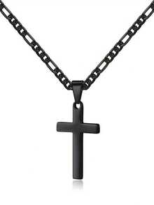 [LUXEJEW 金项链] LUXEJEW 18K 镀金项链 | 十字架吊坠项链 男女通用 16-24 英寸 - 彩色 - 查看 2