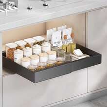 32-52CM Pull Out Cabinet Organiser, Pull Out Kitchen Storage,Adjustable Drawers - White - View 10