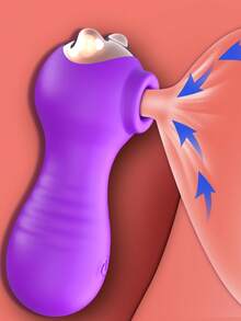 Mini Cat Sucking Vibrator Clitoral Clit Sucker Oral Stimulator Adult Women Couples Sex Toy - Purple - View 3