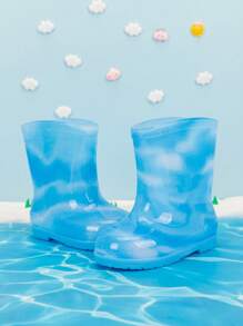 1 Pair Kids Waterproof Rain Boots, Soft & Comfortable All-Season Outdoor Casual Shoes