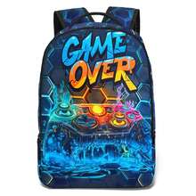 2pcs Cosmonaut/Game Themed Backpack Set With Lunch Box & Storage Bag - Large Capacity, Durable Polyester, Lightweight, Fashionable Mixed Colors