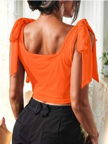 Women Tops - Orange - View 2