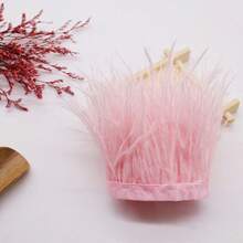 1Meter 8-10cm Colorful DIY Ostrich Feather Trims Crafts Plume Sewing Clothing Accessories White Feathers Ribbon Wedding Party Accessories - Multicolor - View 16