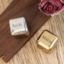 1. 个性化骰子，定制雕刻骰子，订婚结婚礼物，周年纪念礼物，情人节礼物，生日礼物 - 彩色 - 查看 5