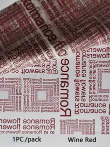 20 Stücke/Packung Transparentes mattiertes Geschenkpapier mit englischem Blumenmuster, Bouquet Geschenkverpackungspapier, Material für Blumenarrangements